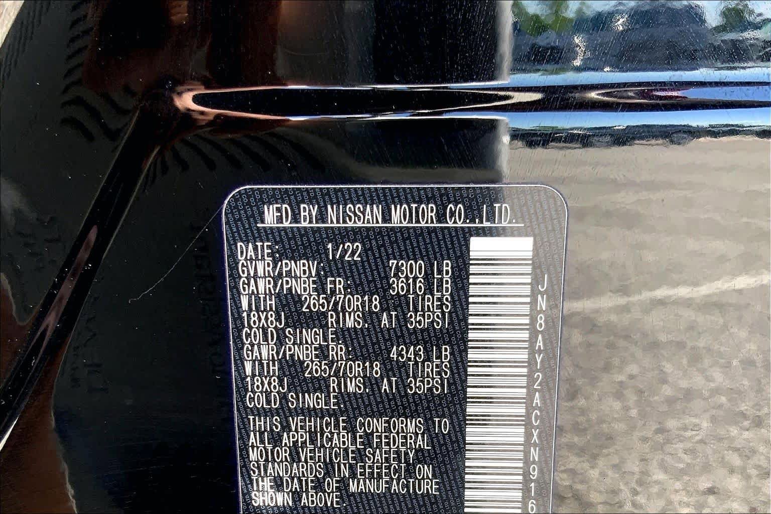 Certified 2022 Nissan Armada SV RWD image 49