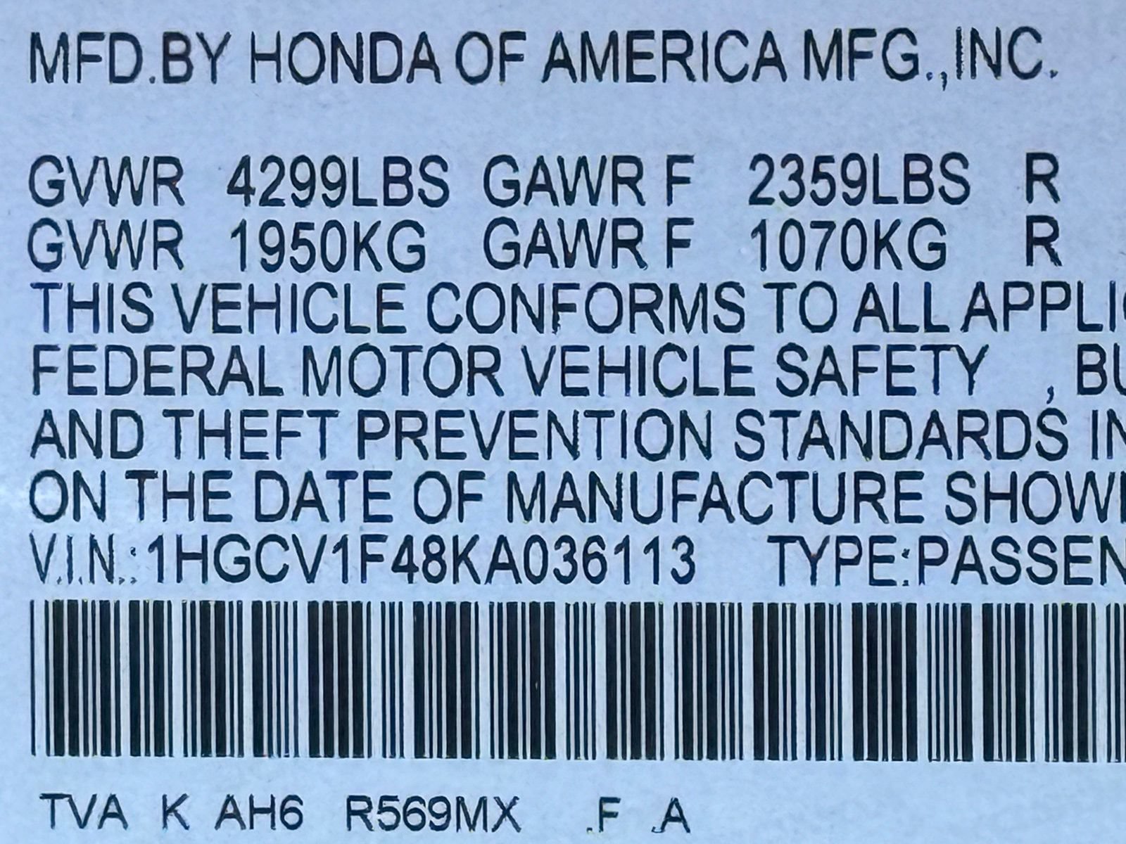 Used 2019 Honda Accord EX image 51