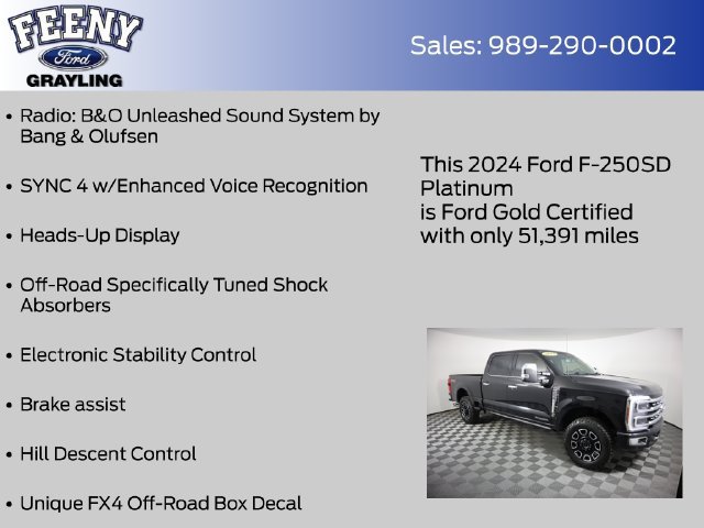 Used 2024 Ford F250 Platinum w/ FX4 Off-Road Package AWD/4WD image 13