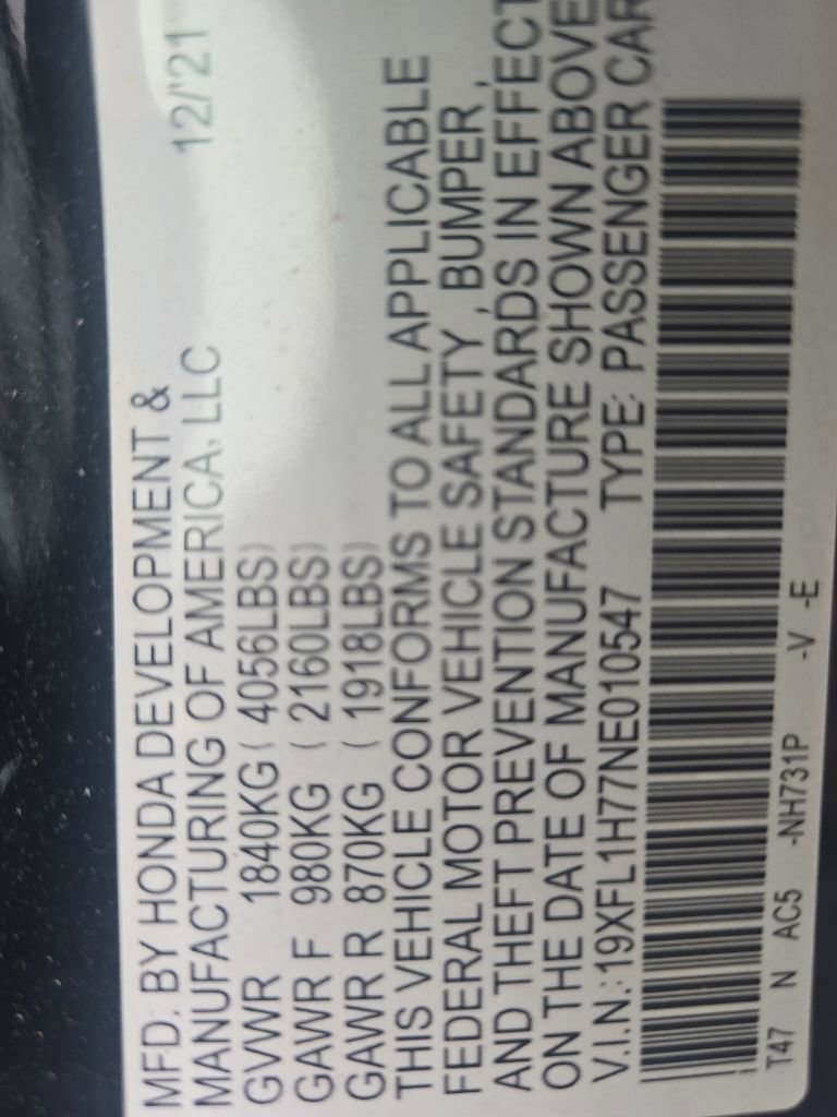Used 2022 Honda Civic EX-L image 13