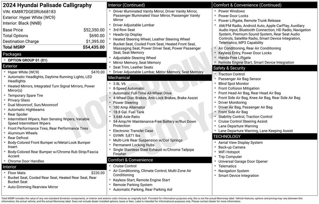 Used 2024 Hyundai Palisade Calligraphy image 12