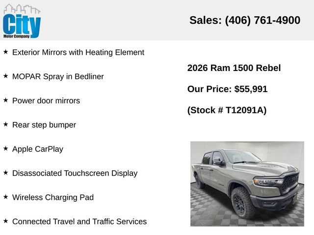 Used 2026 RAM 1500 Rebel w/ Bed Utility Group AWD/4WD image 11