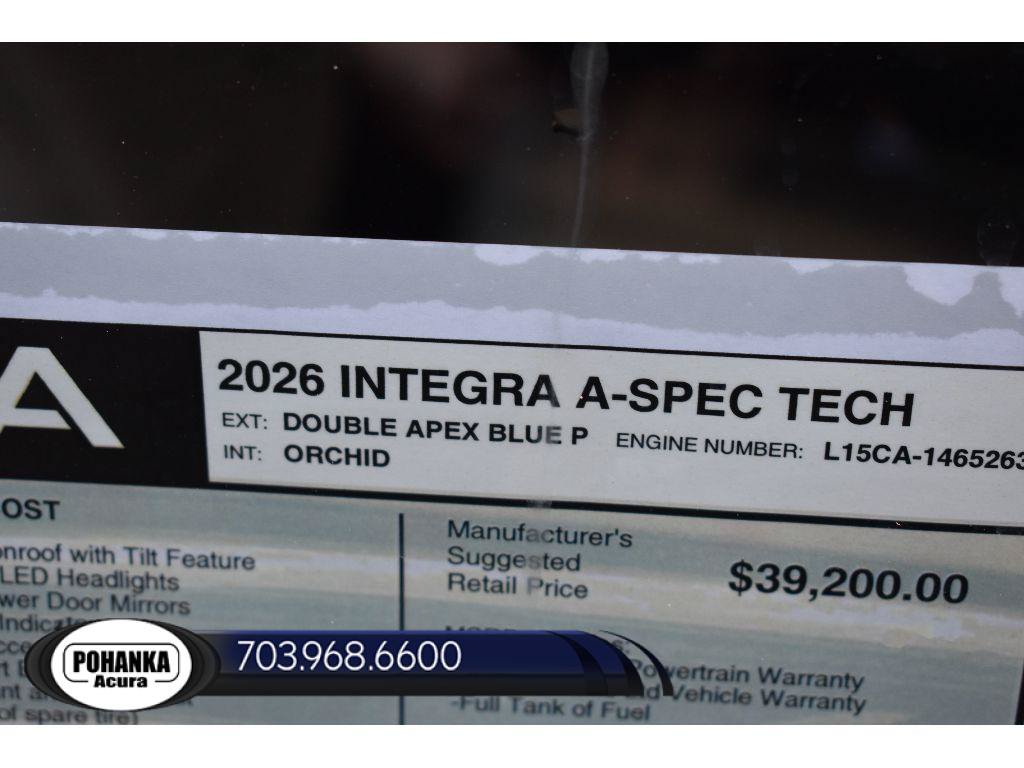 New 2026 Acura Integra A-Spec FWD image 36