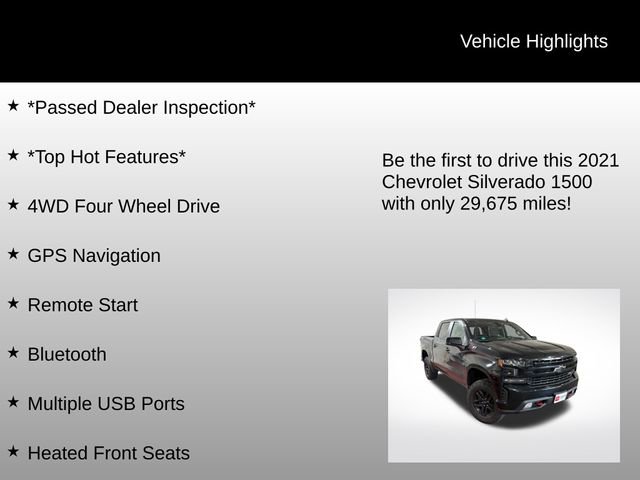 Used 2021 Chevrolet Silverado 1500 LT Trail Boss w/ Convenience Package II image 7