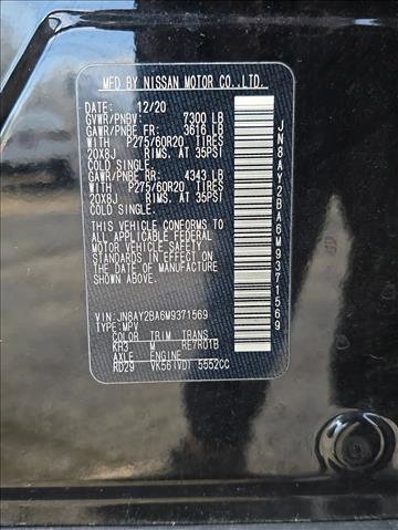 Used 2021 Nissan Armada SL w/ Captain's Chairs Package image 26