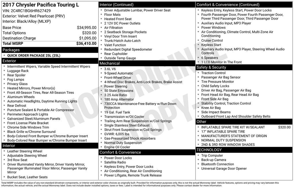 Used 2017 Chrysler Pacifica Touring-L image 3