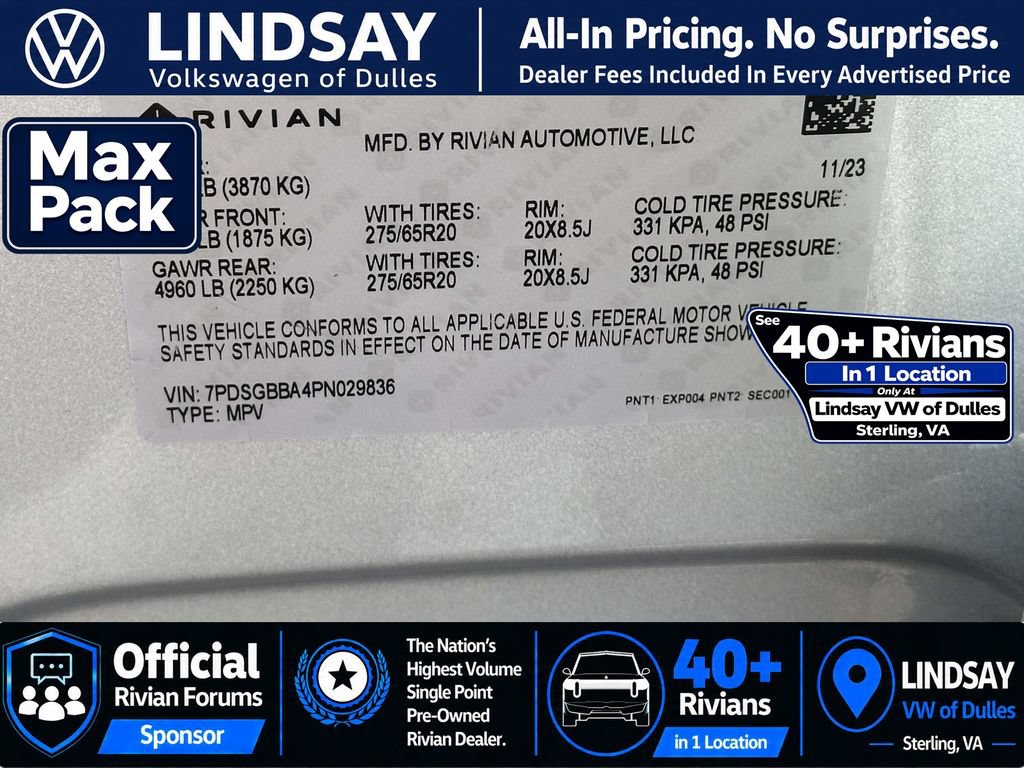 Used 2023 Rivian R1S Adventure AWD/4WD image 31