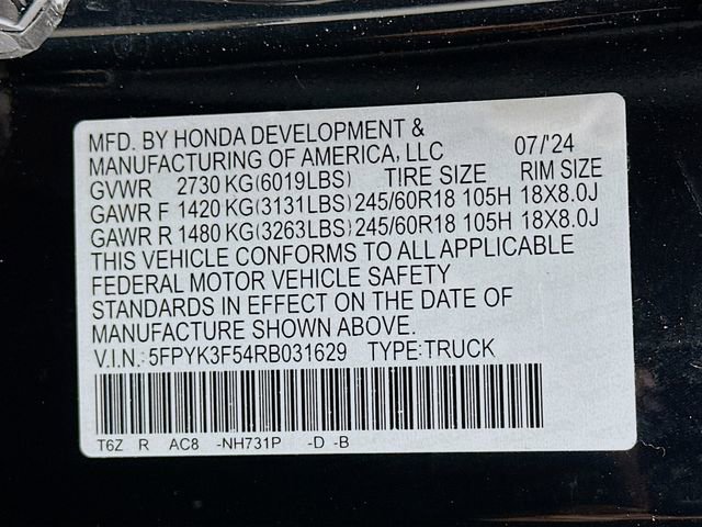 Certified 2024 Honda Ridgeline RTL image 33