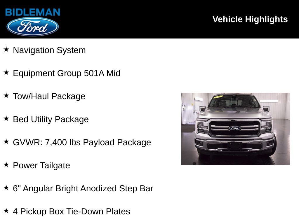 Used 2025 Ford F150 Lariat w/ Bed Utility Package image 8