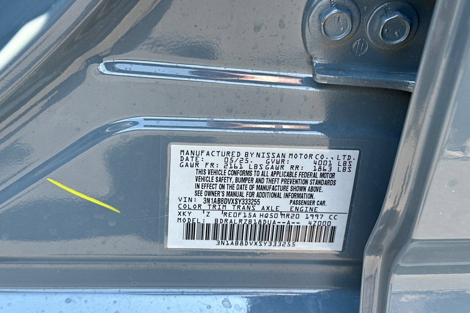 Used 2025 Nissan Sentra SR w/ Trunk Package FWD image 41
