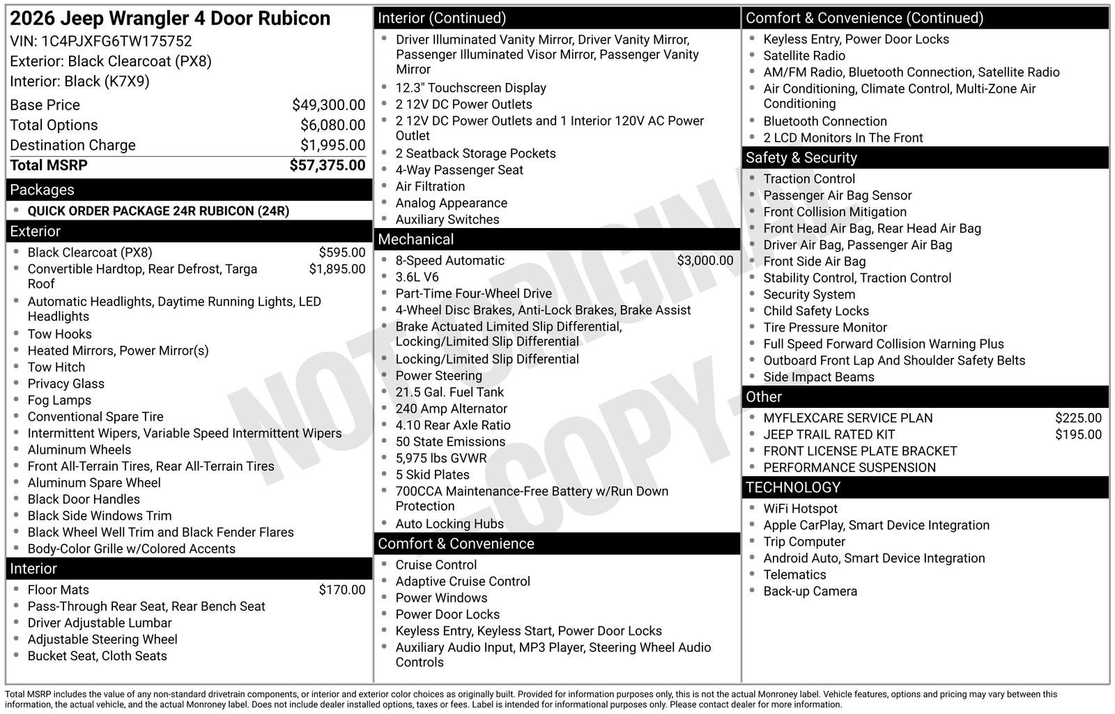 New 2026 Jeep Wrangler Unlimited Rubicon AWD/4WD image 5