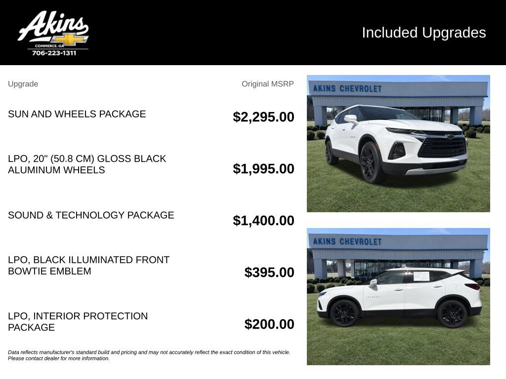 Certified 2019 Chevrolet Blazer LT w/ Sun and Wheels Package FWD image 5