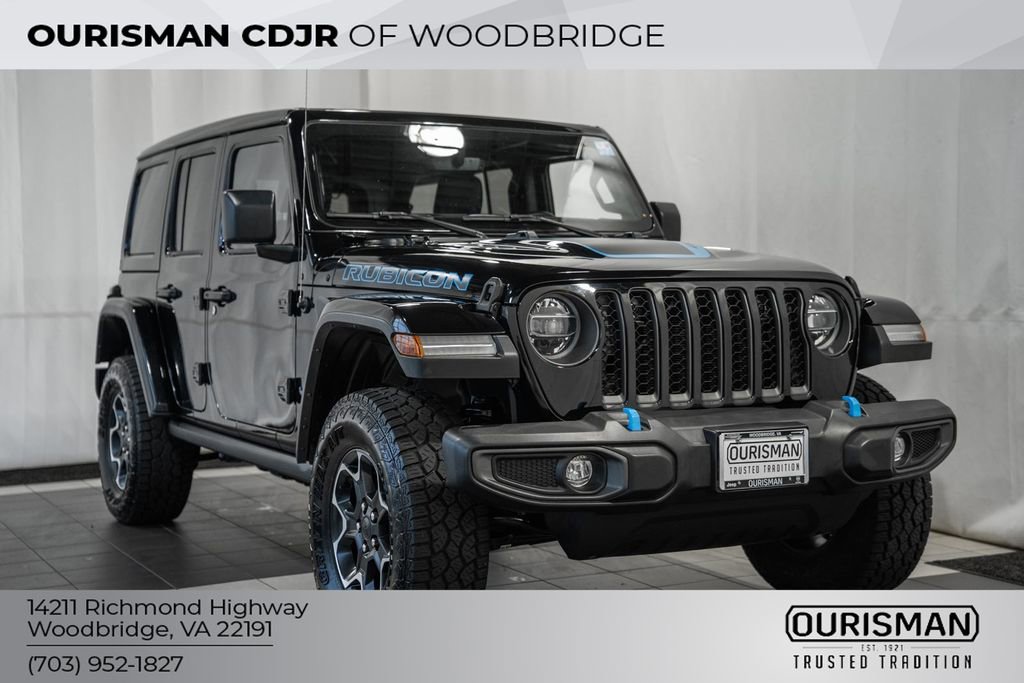 Used 2022 Jeep Wrangler Unlimited Rubicon 4xe w/ Cold Weather Group image 1