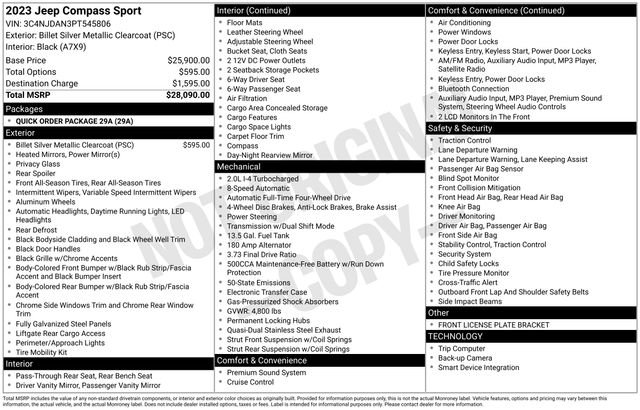 Used 2023 Jeep Compass Sport image 6