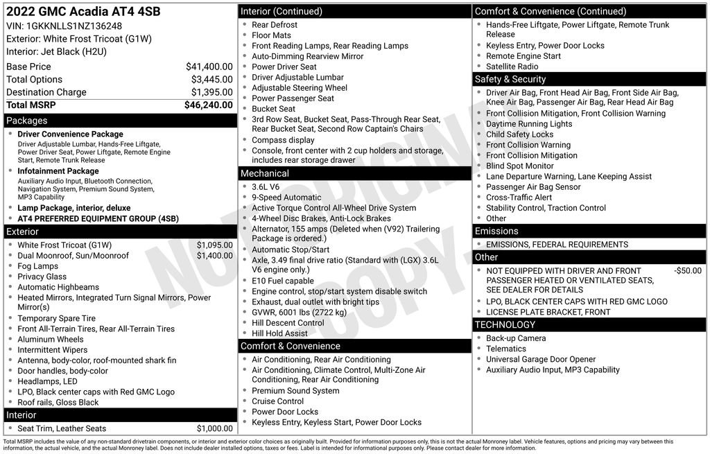 Certified 2022 GMC Acadia AT4 image 8