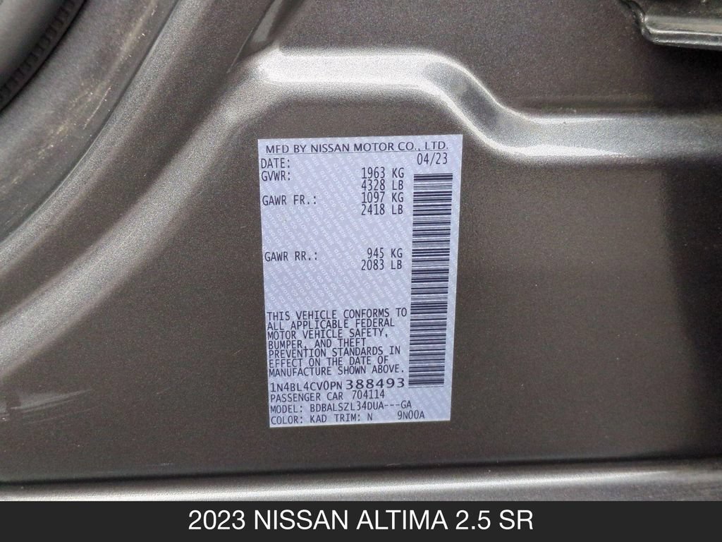 Used 2023 Nissan Altima 2.5 SR FWD image 25