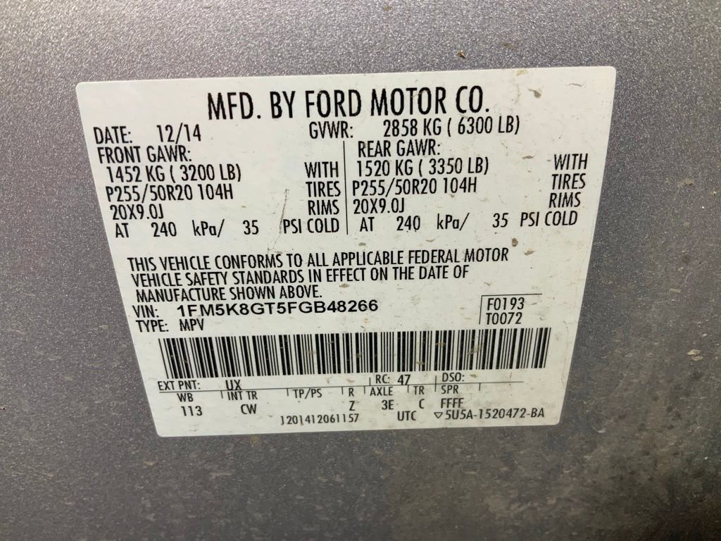 Used 2015 Ford Explorer Sport w/ Equipment Group 401A AWD/4WD image 39
