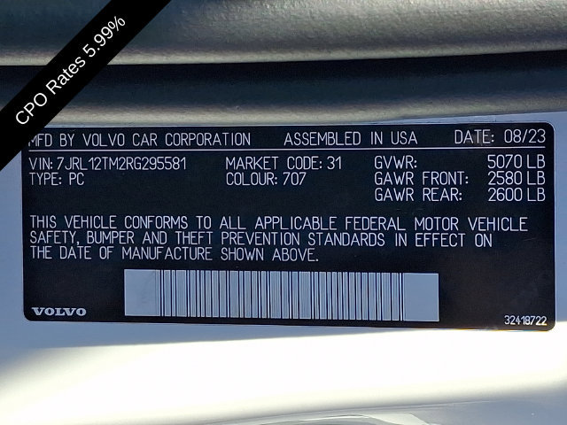 Certified 2024 Volvo S60 B5 Ultimate AWD/4WD image 29