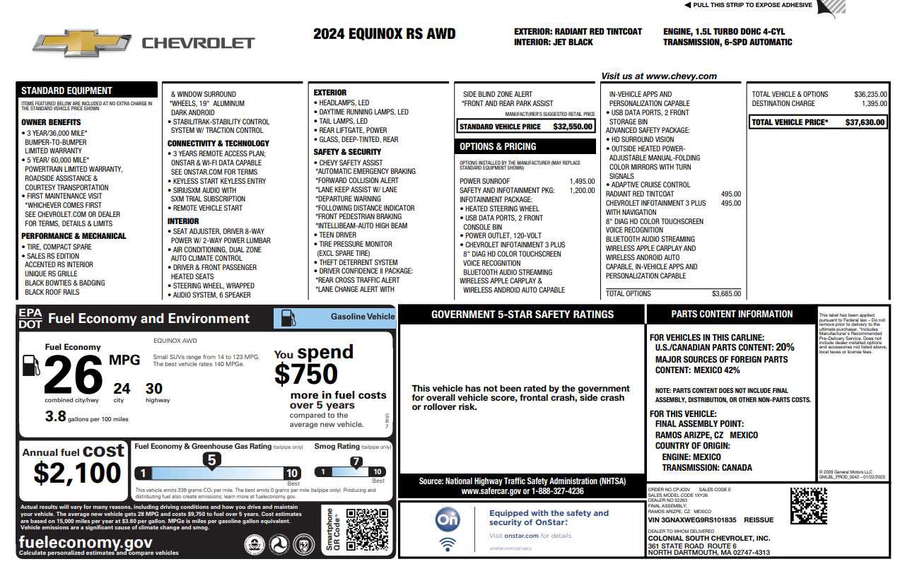 Used 2024 Chevrolet Equinox RS