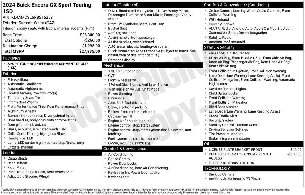 Used 2024 Buick Encore GX Sport Touring image 18