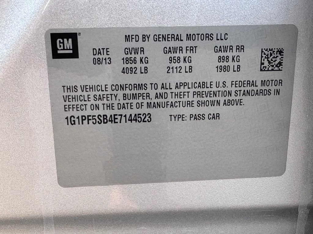 Used 2014 Chevrolet Cruze LT w/ Enhanced Safety Package FWD image 39