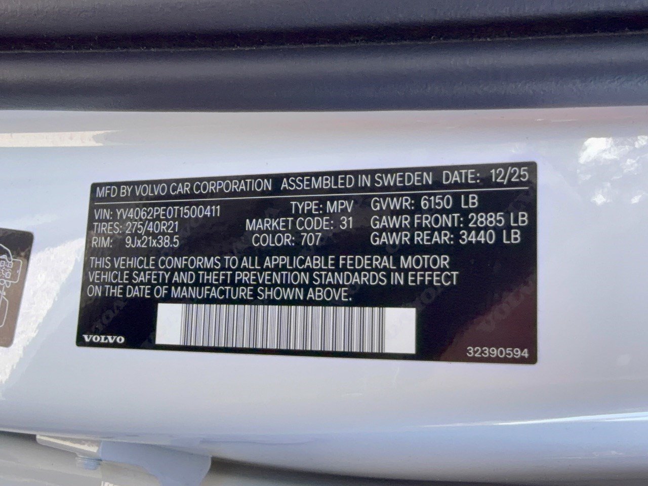 Certified 2026 Volvo XC90 B6 Plus w/ Protection Package Premier AWD/4WD image 31