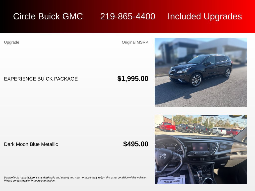 Used 2020 Buick Envision Essence w/ Experience Buick Package AWD/4WD image 3
