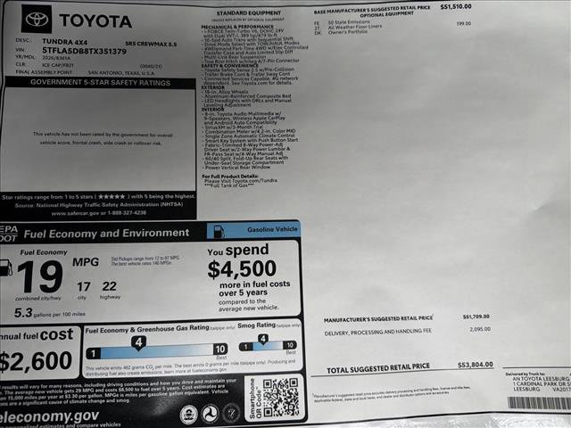 New 2026 Toyota Tundra SR5 image 24