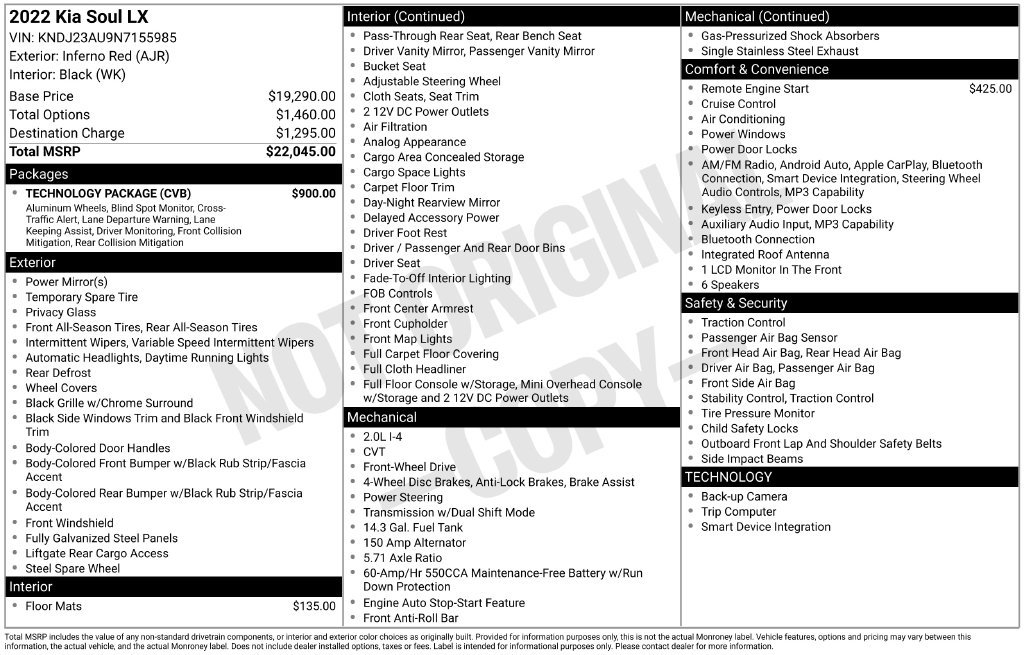 Used 2022 Kia Soul LX w/ Technology Package FWD image 6