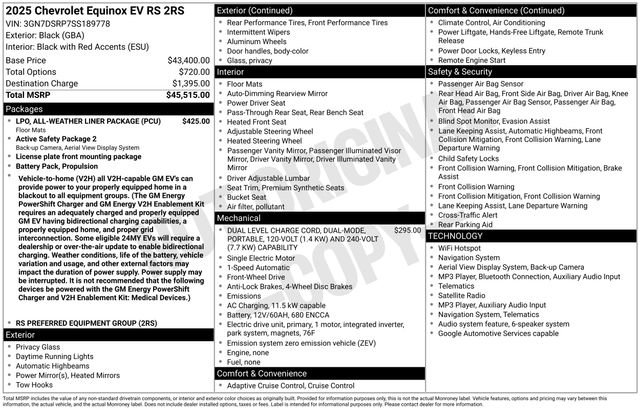 Certified 2025 Chevrolet Equinox EV RS FWD image 22