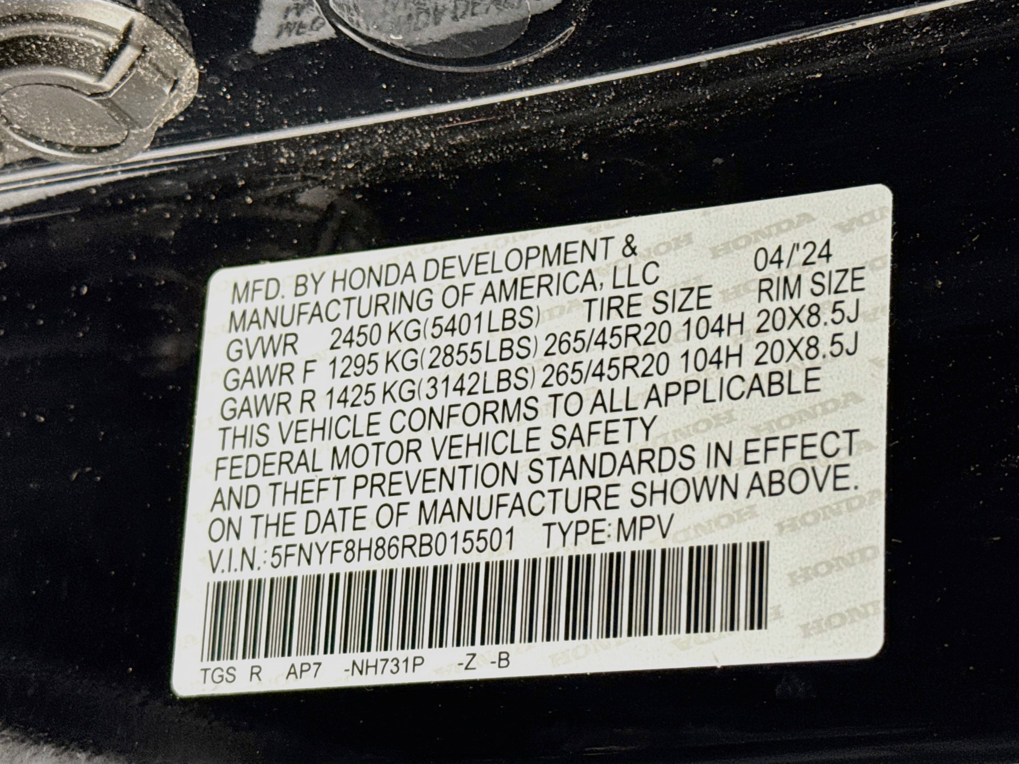 Certified 2024 Honda Passport Black Edition image 33