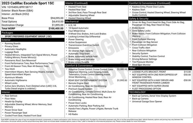 Used 2023 Cadillac Escalade Sport image 37