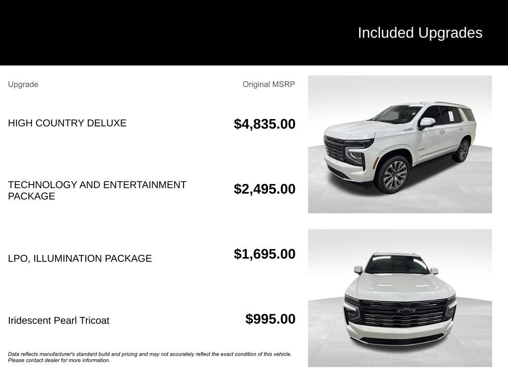 Used 2025 Chevrolet Tahoe High Country AWD/4WD image 2
