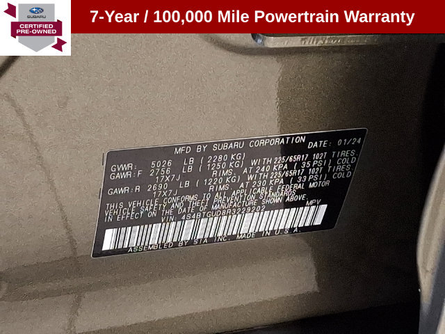 Certified 2024 Subaru Outback Wilderness AWD/4WD image 29