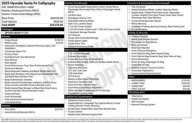 New 2025 Hyundai Santa Fe Calligraphy image 4