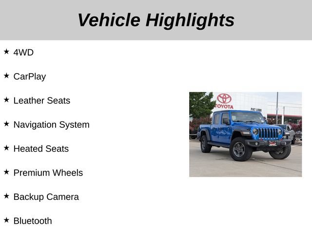 Used 2023 Jeep Gladiator Rubicon w/ LED Lighting Group AWD/4WD image 5