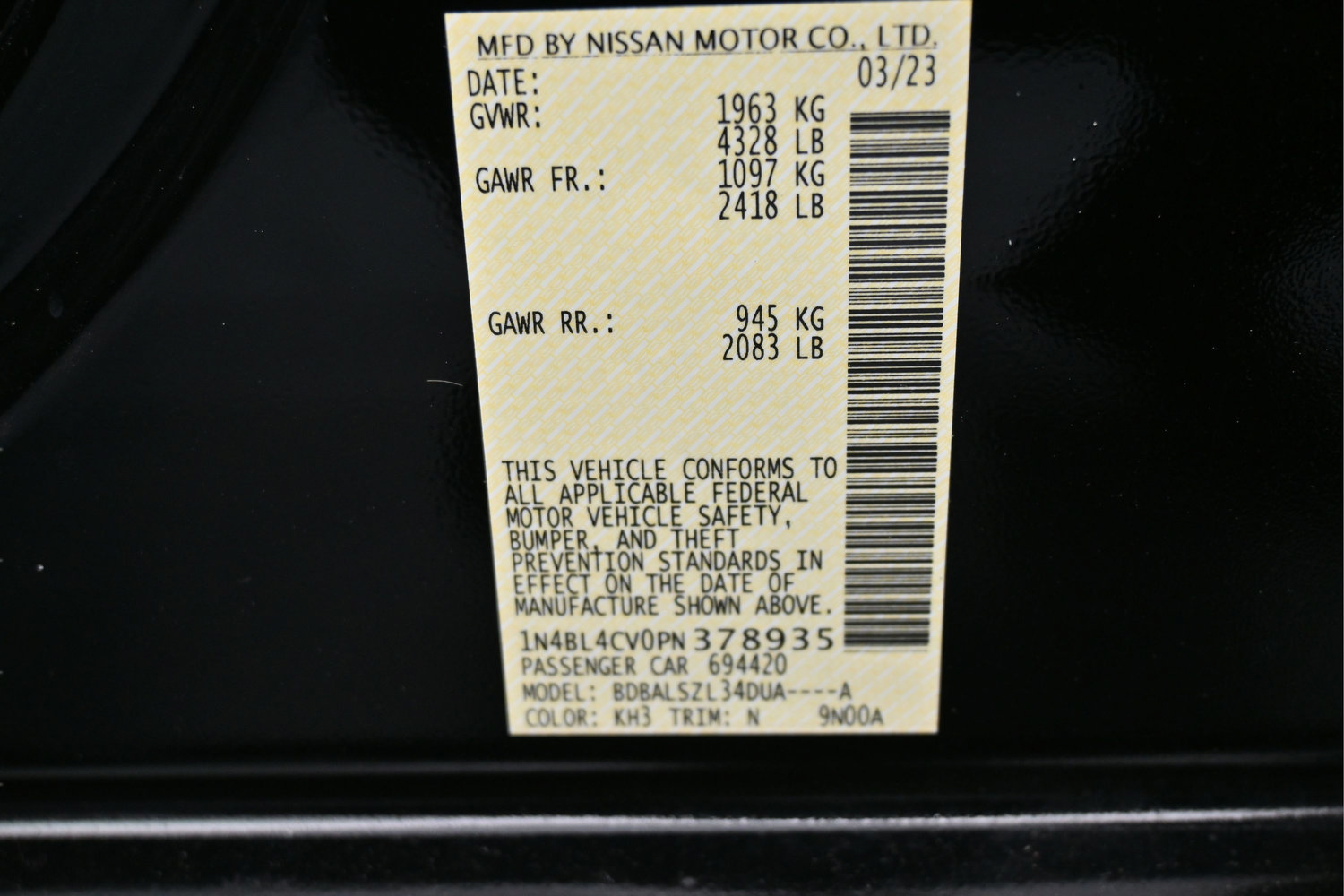 Used 2023 Nissan Altima 2.5 SR FWD image 8