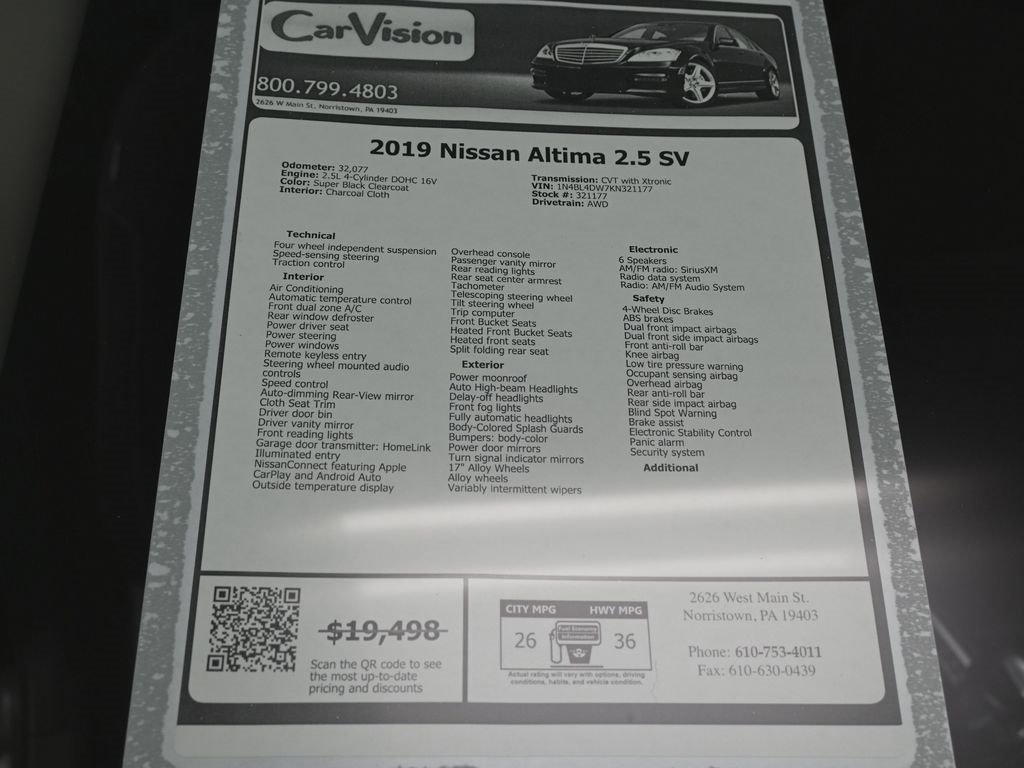 Used 2019 Nissan Altima 2.5 SV image 33