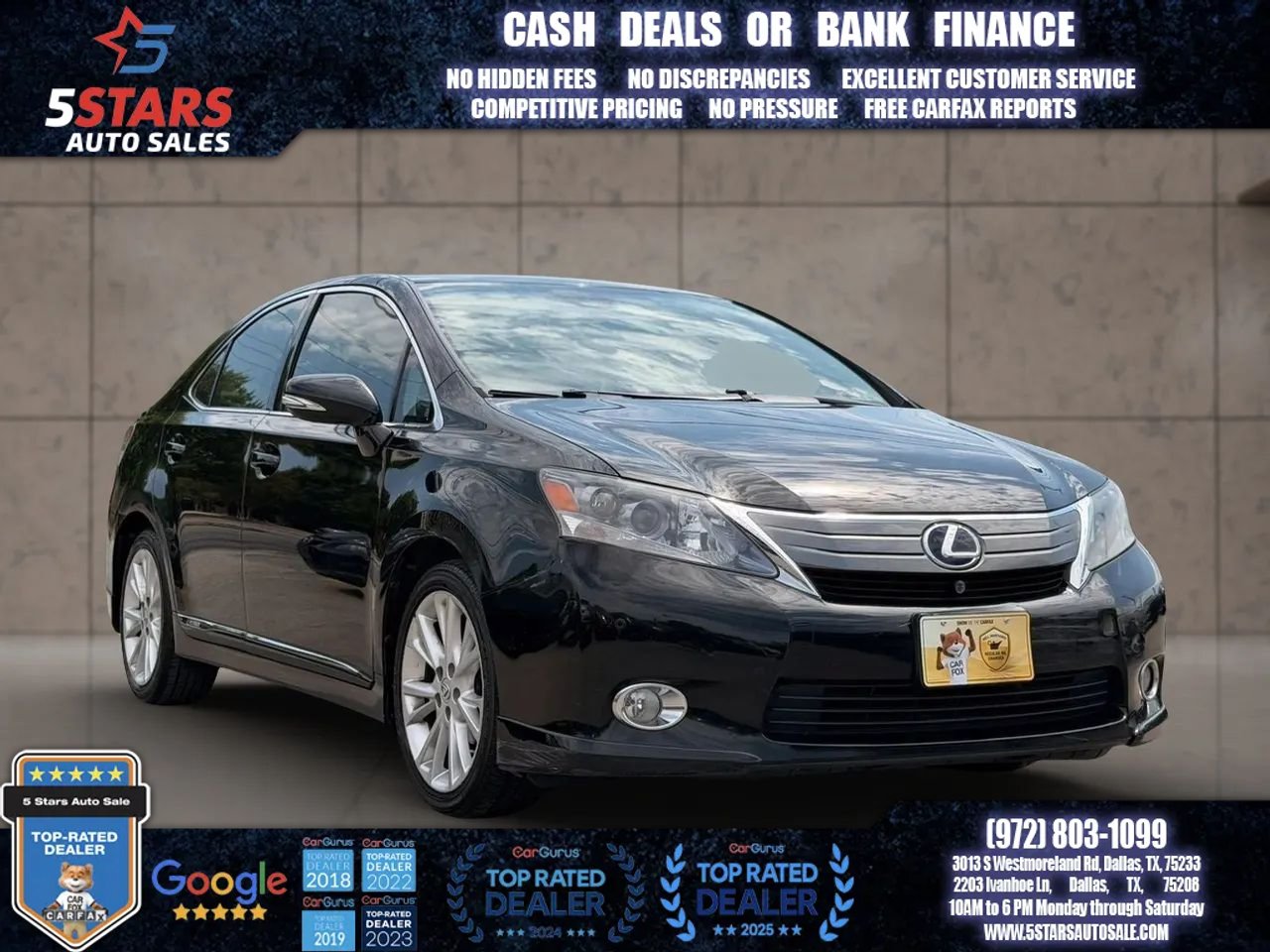 Used 2010 Lexus HS 250h Premium w/ Park Assist Pkg FWD image 1