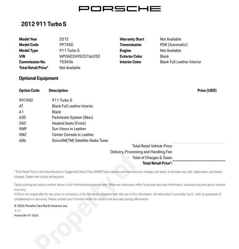 Used 2012 Porsche 911 Turbo S AWD/4WD image 6