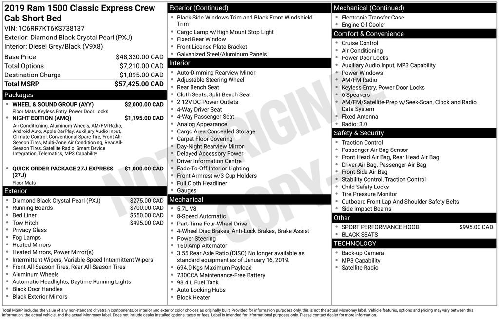 Used 2019 RAM 1500 Express w/ Wheel & Sound Group image 27