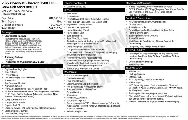 Used 2022 Chevrolet Silverado 1500 LT AWD/4WD image 3