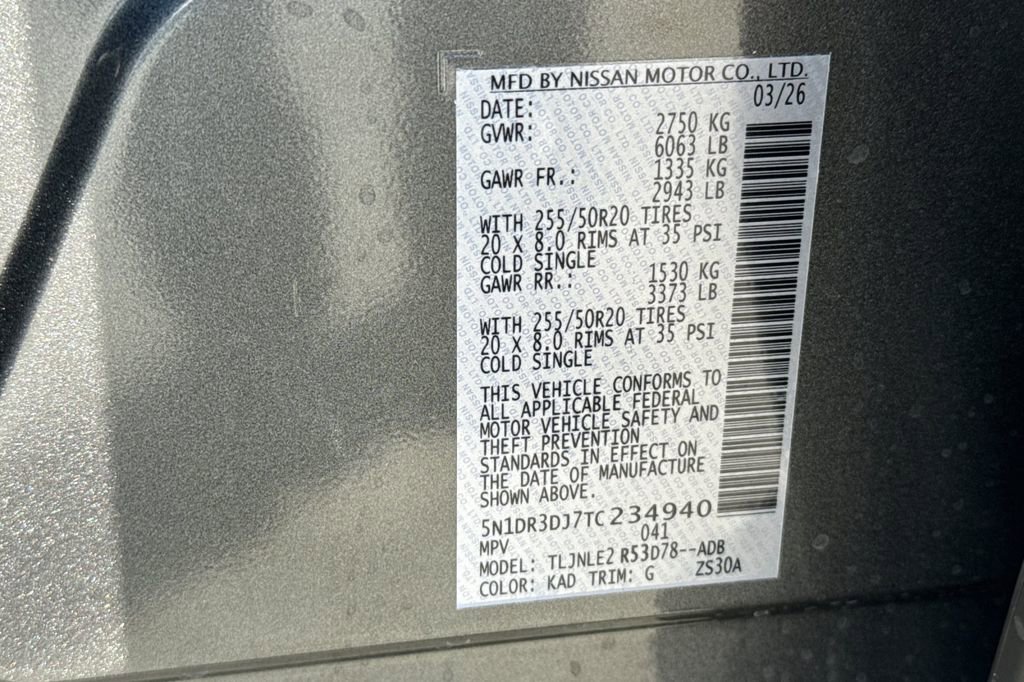 New 2026 Nissan Pathfinder Platinum image 21