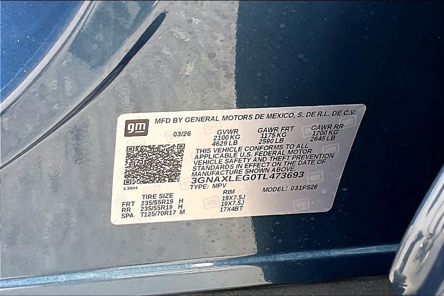 New 2026 Chevrolet Equinox RS w/ LPO, Floor Liner Package FWD image 21