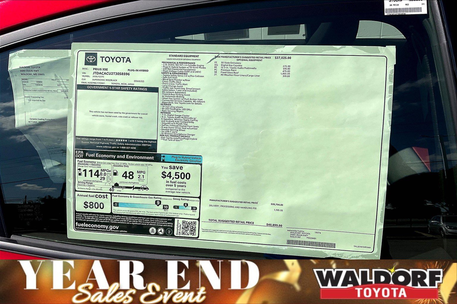 New 2026 Toyota Prius Plug-In Hybrid image 18