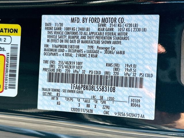 Certified 2020 Ford Mustang Bullitt w/ Bullitt Electronics Package RWD image 40