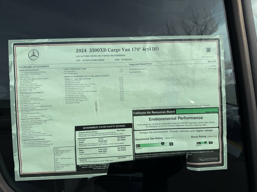 Used 2024 Mercedes-Benz Sprinter 3500 image 15