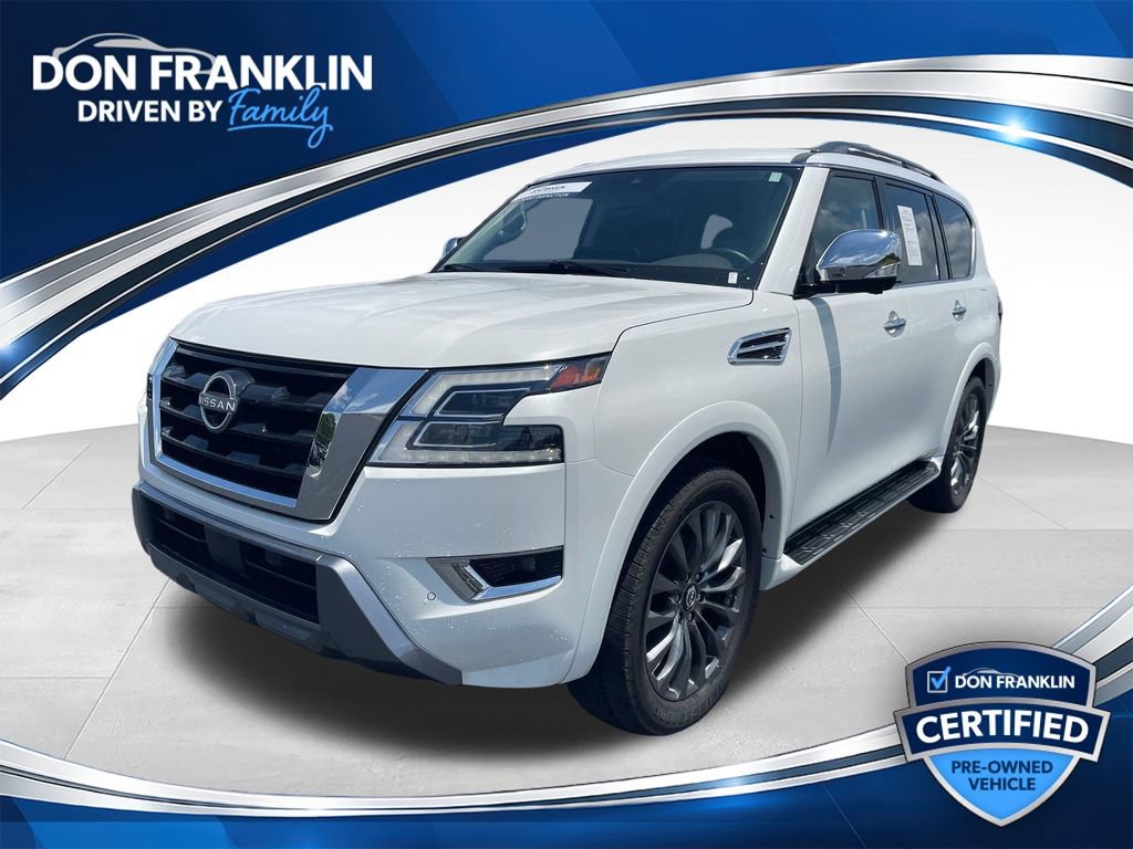 Certified 2024 Nissan Armada Platinum w/ Captain's Chairs Package