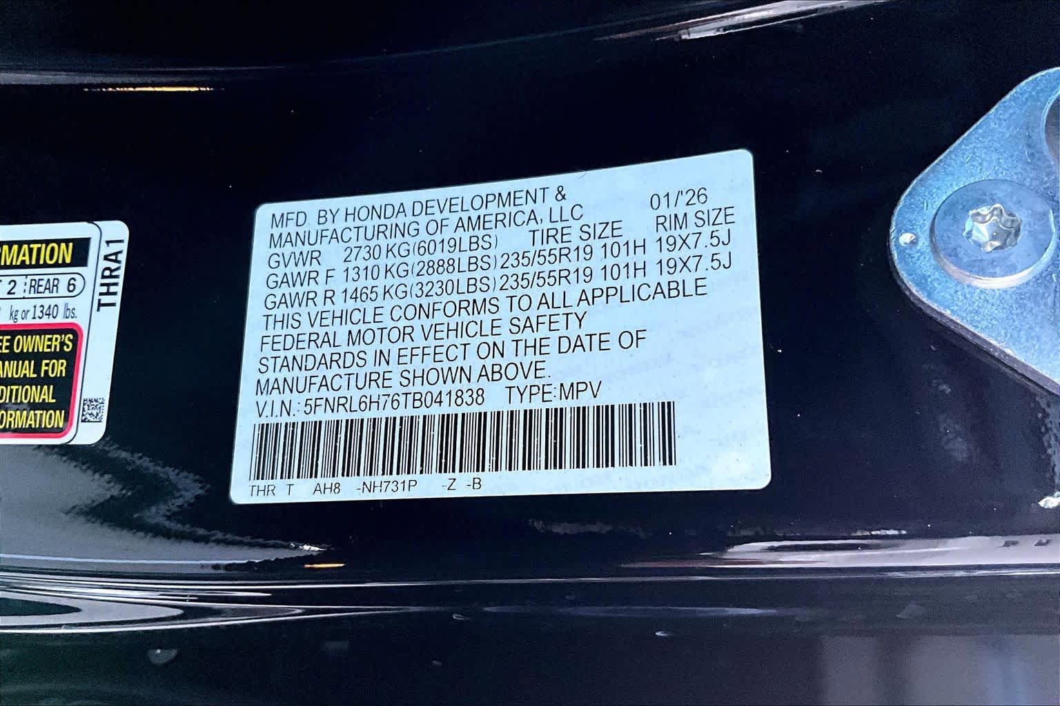 Used 2026 Honda Odyssey Sport-L image 21