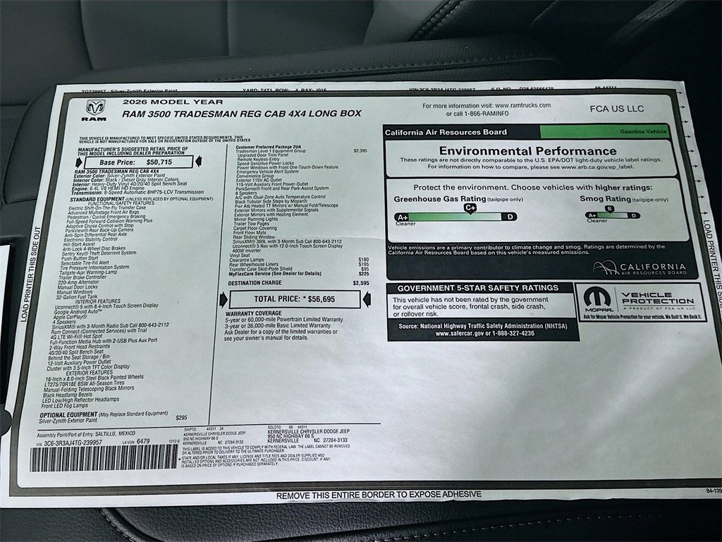New 2026 RAM 3500 Tradesman image 21